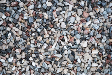 Granite gravel texture for design.  Colorful seamless stone texture