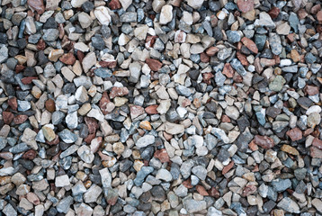 Granite gravel texture for design.  Colorful seamless stone texture