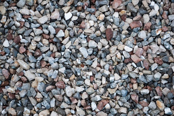 Granite gravel texture for design.  Colorful seamless stone texture