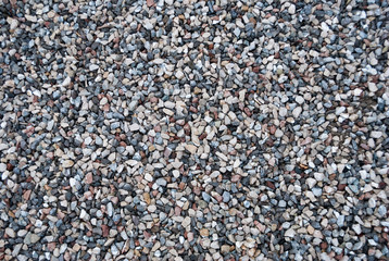Granite gravel texture for design.  Colorful seamless stone texture