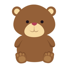 Fototapeta premium cutte little bear teddy icon