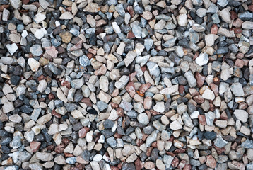 Granite gravel texture for design.  Colorful seamless stone texture