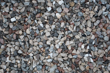 Granite gravel texture for design.  Colorful seamless stone texture