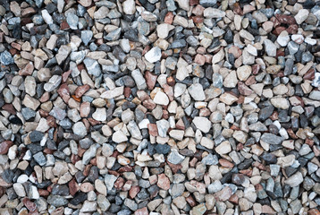 Granite gravel texture for design.  Colorful seamless stone texture