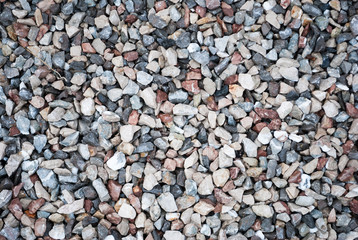 Granite gravel texture for design.  Colorful seamless stone texture