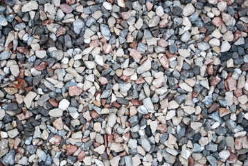 Granite gravel texture for design.  Colorful seamless stone texture