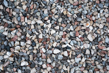Granite gravel texture for design.  Colorful seamless stone texture