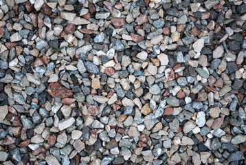Granite gravel texture for design.  Colorful seamless stone texture