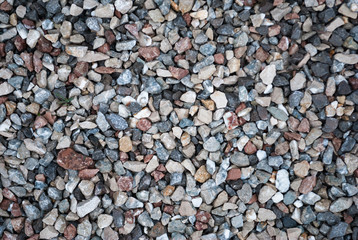 Granite gravel texture for design.  Colorful seamless stone texture