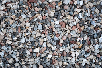 Granite gravel texture for design.  Colorful seamless stone texture