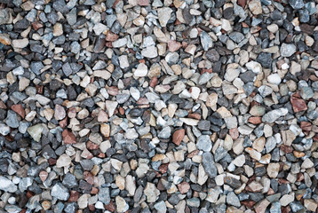 Granite gravel texture for design.  Colorful seamless stone texture