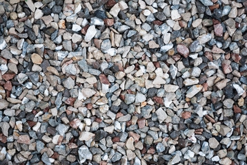 Granite gravel texture for design.  Colorful seamless stone texture