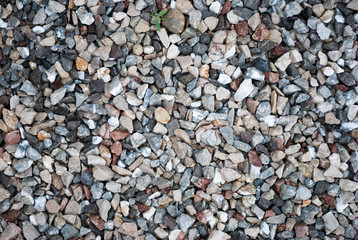 Granite gravel texture for design.  Colorful seamless stone texture