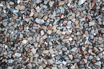 Granite gravel texture for design.  Colorful seamless stone texture