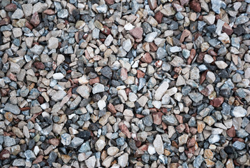 Granite gravel texture for design.  Colorful seamless stone texture