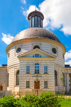 Warsaw, Poland - Holy Trinity Evangelical Church of the Augsburg Confession - known as Zug&rsquo;s Protestant Church - at the Malachowskiego square in the Old Town quarter of Warsaw
