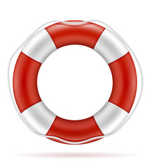 marine lifebuoy water safety stock vector illustration