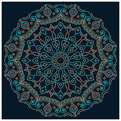 Mandala on dark background