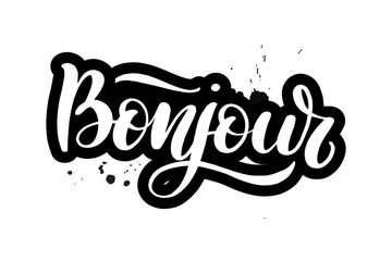 brush lettering bonjour © selentaori