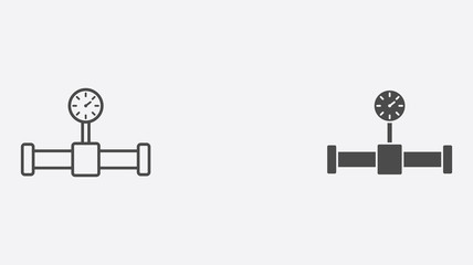 Pipe vector icon sign symbol