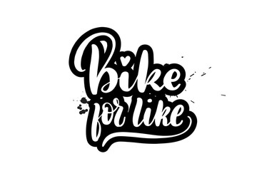 lettering bike for like