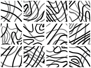 Abstract background with lines and curves