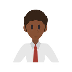 Executive businessman character cartoon