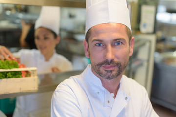 male chef posing