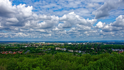 beautiful views of Nuremberg and its surroundings from the old tower