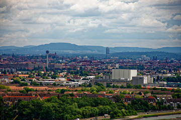 Obraz premium beautiful views of Nuremberg and its surroundings from the old tower