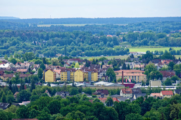 Fototapeta premium beautiful views of Nuremberg and its surroundings from the old tower