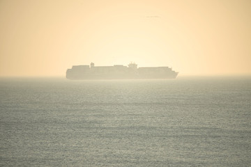 Fototapeta premium Ship in the mist