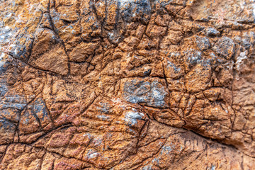 Texture of natural stone background. Close-up. Space for text.