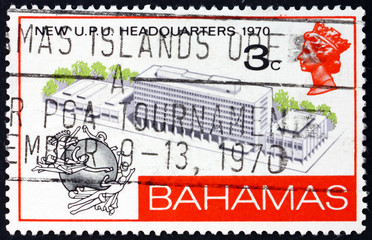 Postage stamp Bahamas 1970 UPU Headquarters, Bern