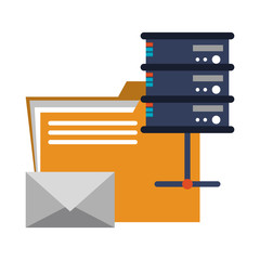 Servers and database technology symbols