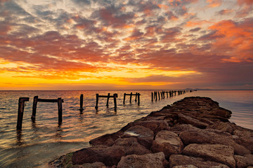 Clifton Springs old jetty sunset