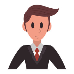 Executive businessman character cartoon