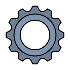 gear machine settings isolated icon
