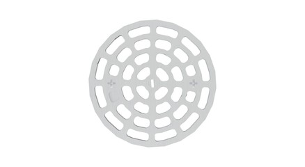 Manhole Cover isolated on white 3D Rendering