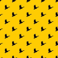 Duck pattern seamless vector repeat geometric yellow for any design