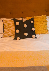 Bed with Cushions