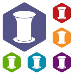 Office bucket icon. Simple illustration of office bucket vector icon for web