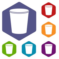 Dustbin icon. Simple illustration of dustbin vector icon for web