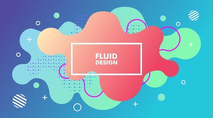 Colorful geometric background. Liquid Design Fluid shapes composition vector illustration