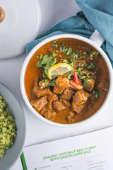 Coconut beef curry