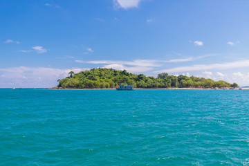 Beautiful landscape view from samet island in Thailand. Summer concept for background.