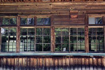 Naklejka premium 【飯田】大平宿の旧校舎