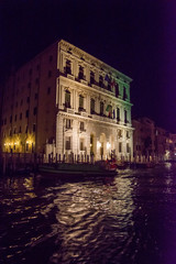 Venice at night ,buildings near the canal, Italy, march ,2019