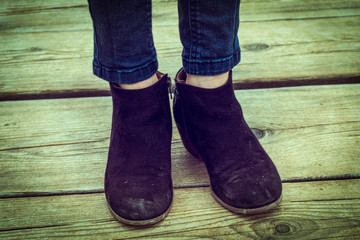 kids feet close up