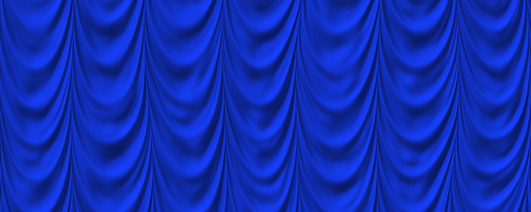 Blue curtains background